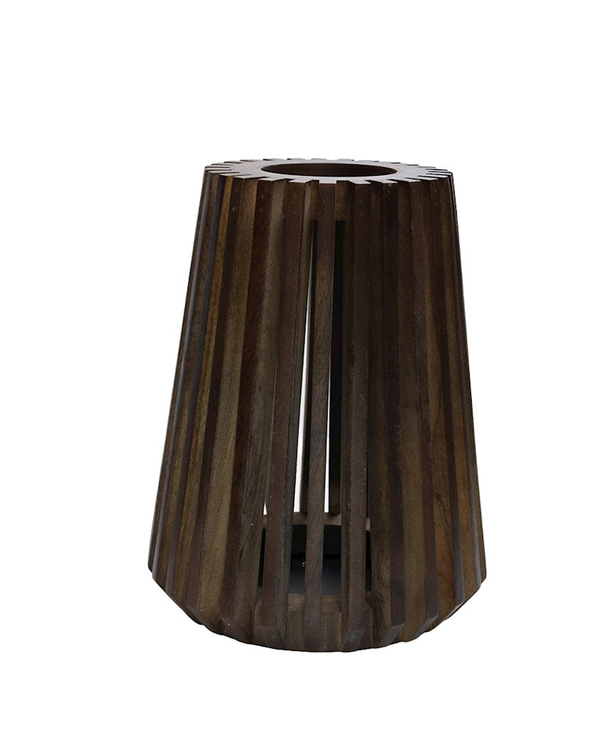 Kaarshouder Lander S walnut Ø27 x H34 cm (Walnut Ø27 x H34 cm)