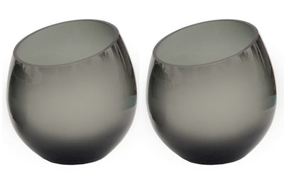 Kaarshouder Moho grey Ø15,5 x H15,5 cm 2 stuks (Grey Ø15)