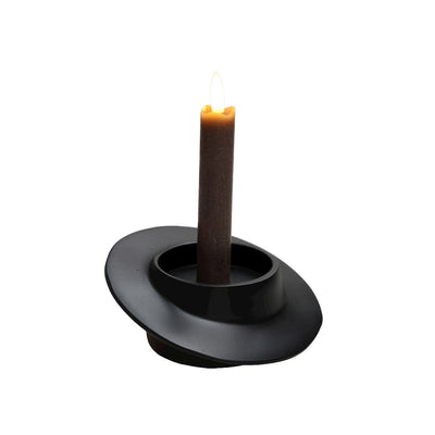 Kaarshouder Salto  black Ø14 x H6 cm (black Ø14 x H6 cm)