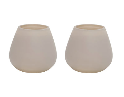 Kaarshouder Tasman XS matte ivory Ø12,5 x H11,5 cm 2 stuks - Verwachte binnenkomst eind April (Matte Ivory Ø12)