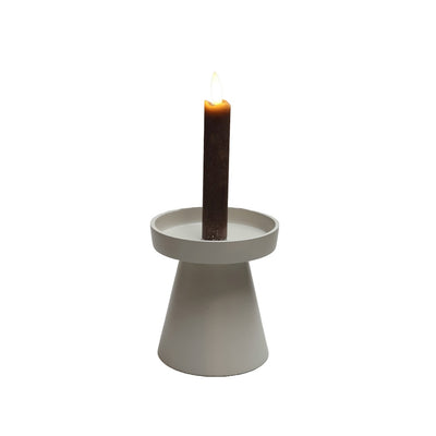 Kaarshouder Viedma S ivory Ø12 x H13 cm - Verwachte binnenkomst Augustus (Ivory Ø12 x H13 cm)