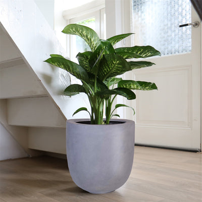 Pot Ducos big grey Ø33 x H35 cm (Grey Ø33 x H35 cm)