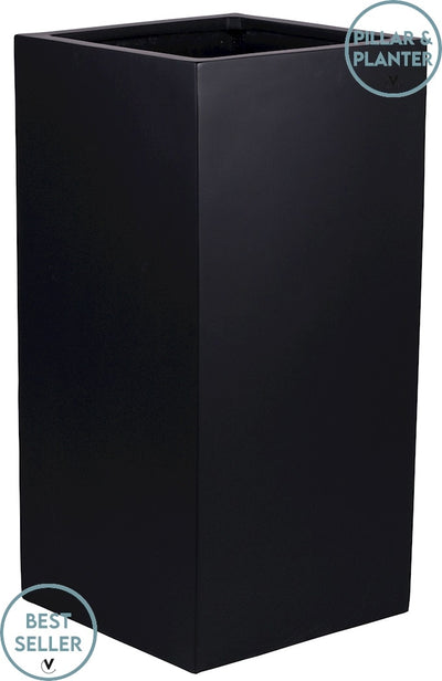 Pot Michigan  black L40 x B40 x H80 cm  (Black L40 x B40 x H80 cm)