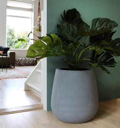 Pot Vermont grey Ø44 x H46 cm (Grey Ø44 x H46 cm)