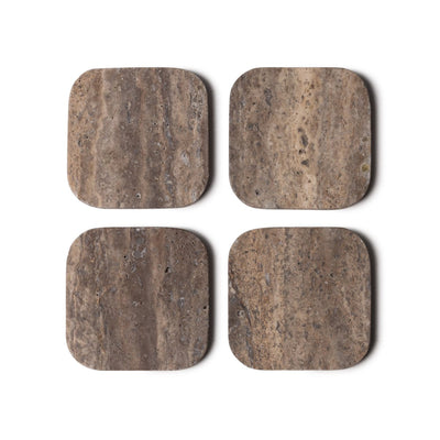Onderzetters Marmer - Organisch - Set van 4 stuks - 1x10x1cm