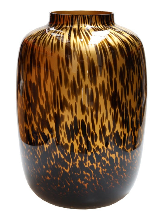 Vaas Artic M old gold cheetah Ø25 x H35 cm (Cheetah Gold Ø25 x H35 cm)