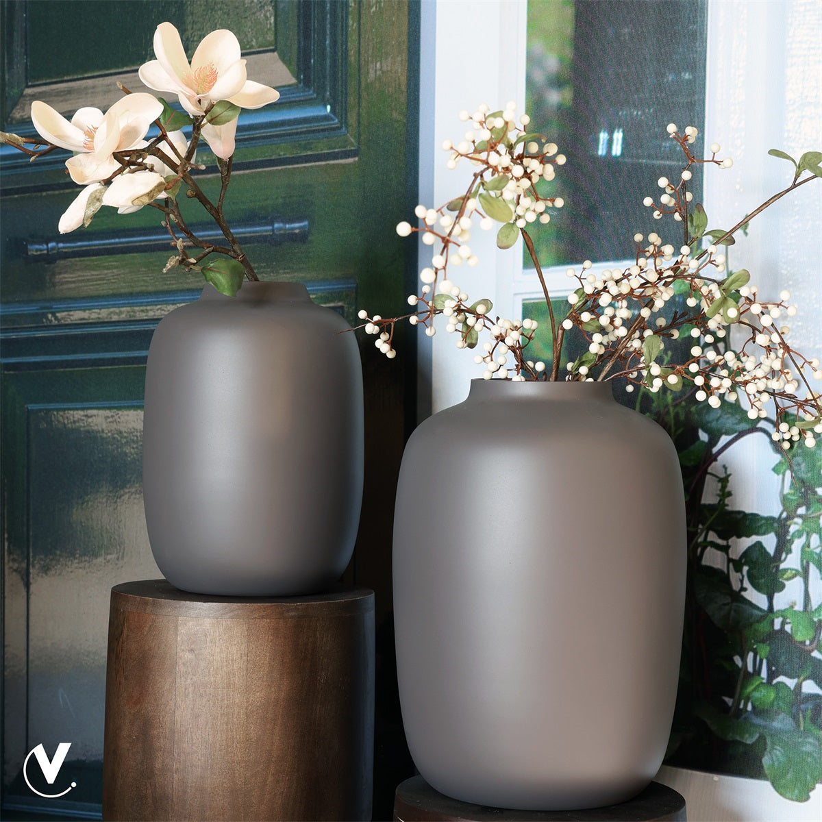 Vaas Artic M matte earth Ø25 x H35 cm (Matte Earth Ø25 x H35 cm)