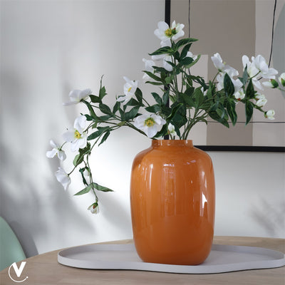 Vaas Artic M dark orange Ø25 x H35 cm (Orange Ø25 x H35 cm)
