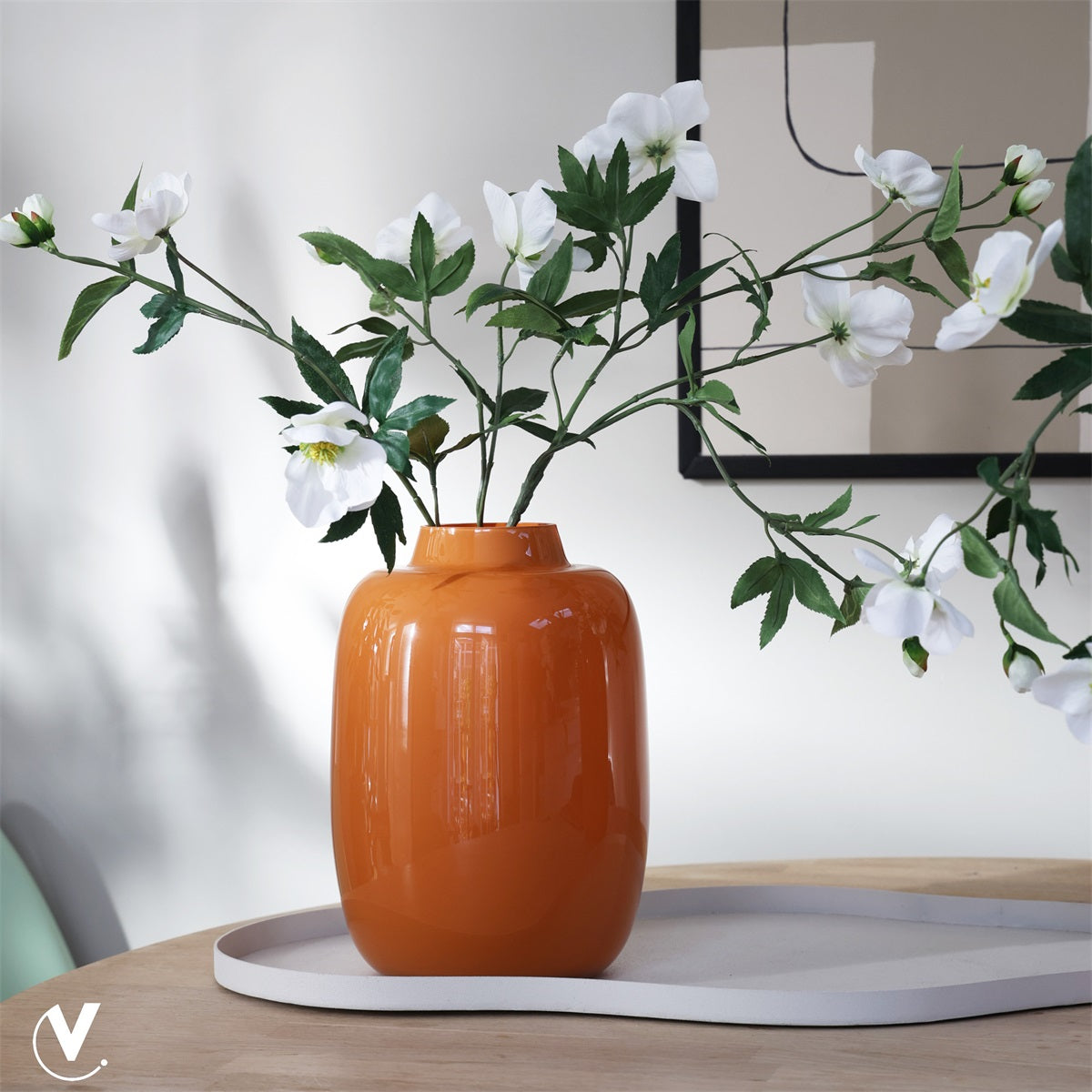 Vaas Artic S dark orange Ø21 x H29 cm (Orange Ø21 x H29 cm)