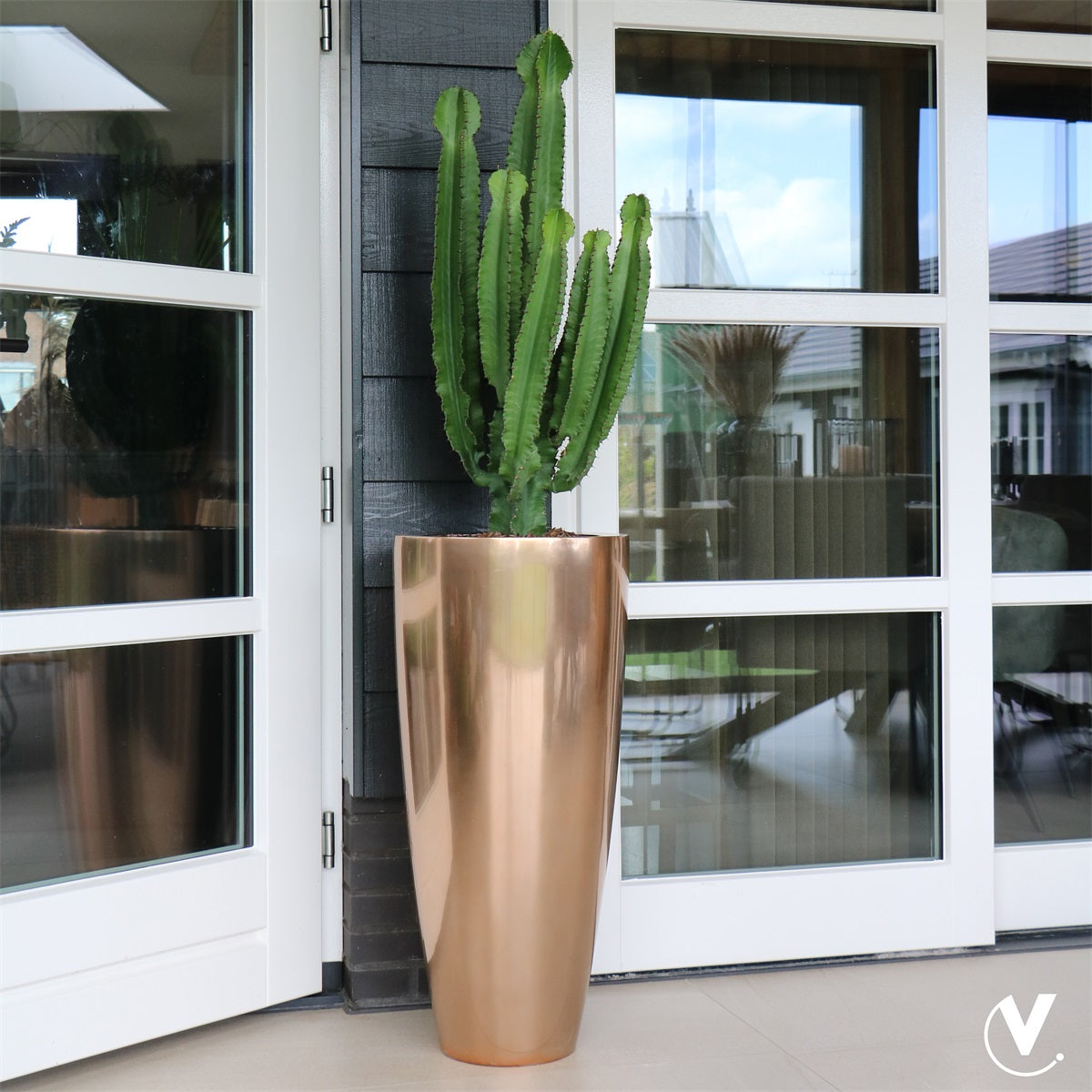 Pot Kentucky S copper Ø37 x H80 cm (Copper Ø37 x H80 cm)