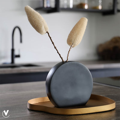 Vaas Ovalle M black L20 x B5 x H20 cm (black L20 x B5 x H10 cm)