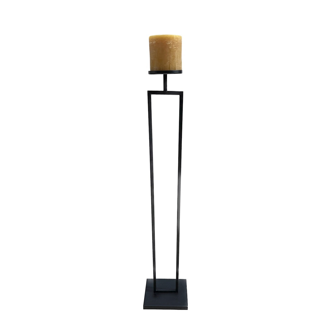 Kaarshouder Concordia candle L black L20 x B15 x H80 cm  (Black L20 x B15 x H80cm)