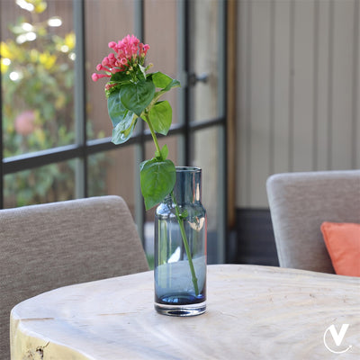 Vaas Vire XS blue Ø7 x H19 cm (Blue Ø7 x H19 cm)