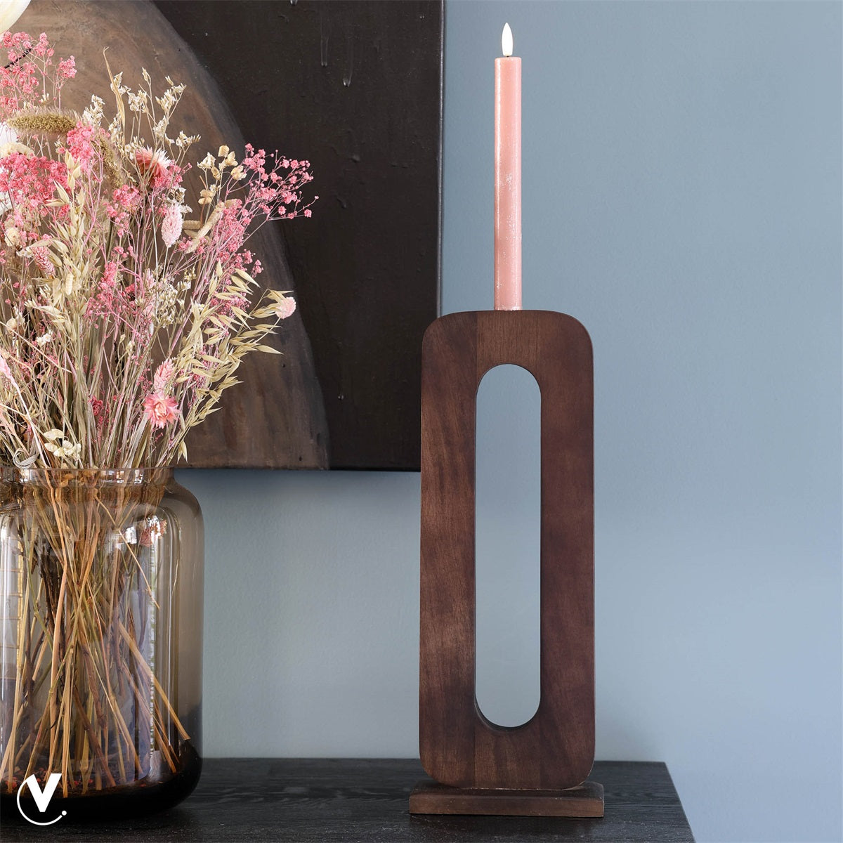 Kaarshouder Weldona L walnut L15 x B7 x H40 cm (Walnut L15 x B7 x H40 cm)
