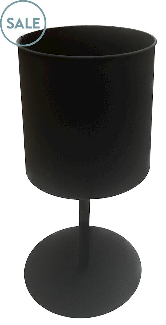 bloempot op voet zwart